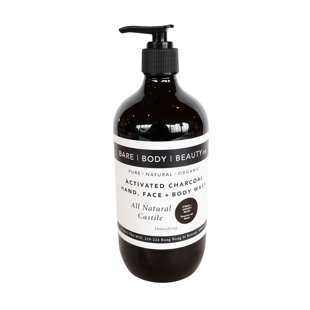 Activated Charcoal Hand, Face + Body Wash