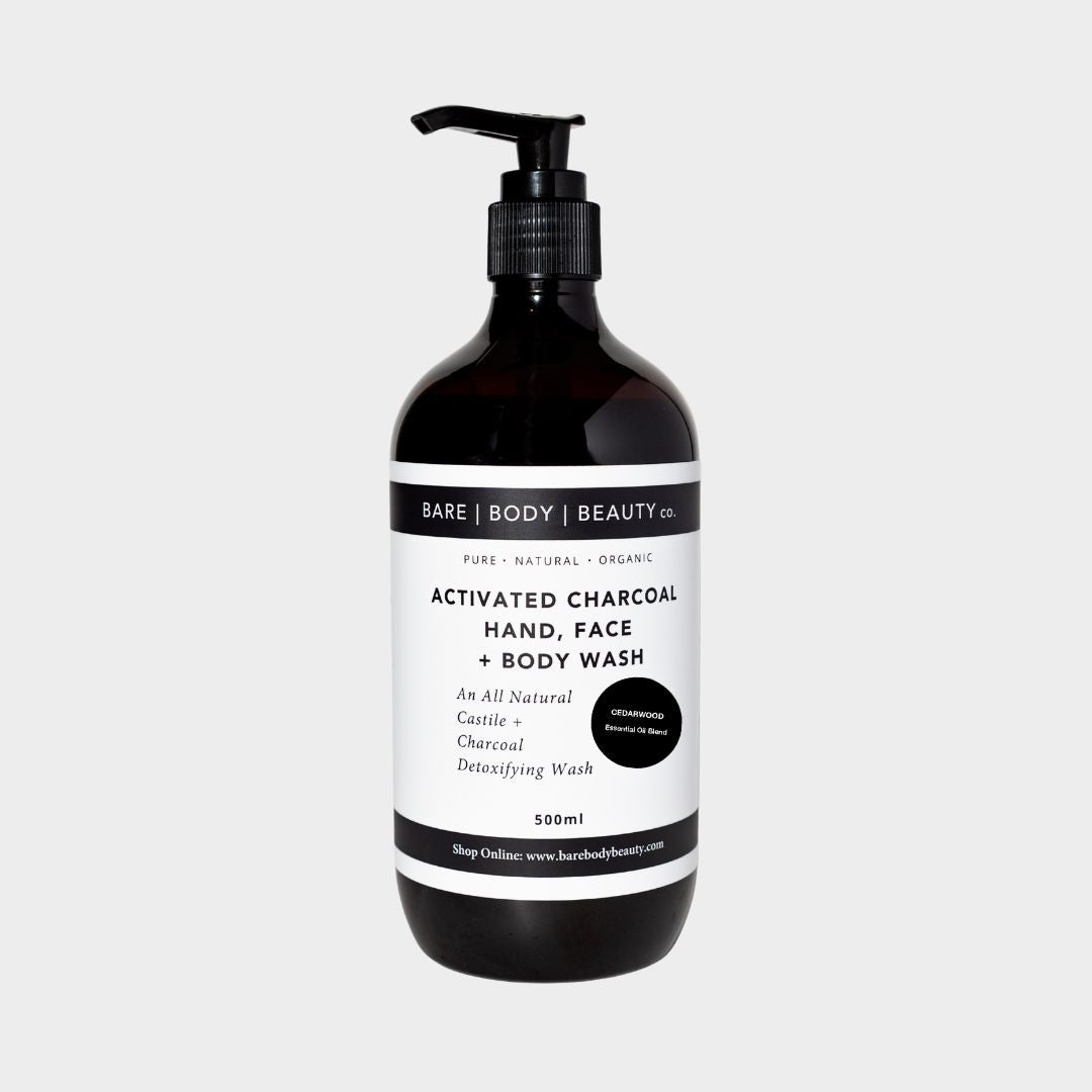 Activated Charcoal Hand, Face + Body Wash