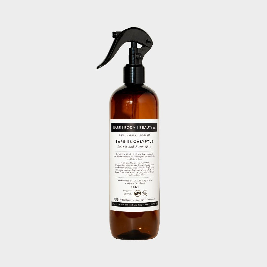 Bare Eucalyptus Shower and Room Spray 500ml