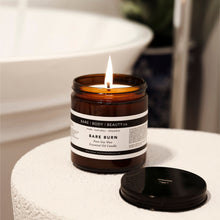 Load image into Gallery viewer, Essential Oil Handmade Amber Glass Candles
