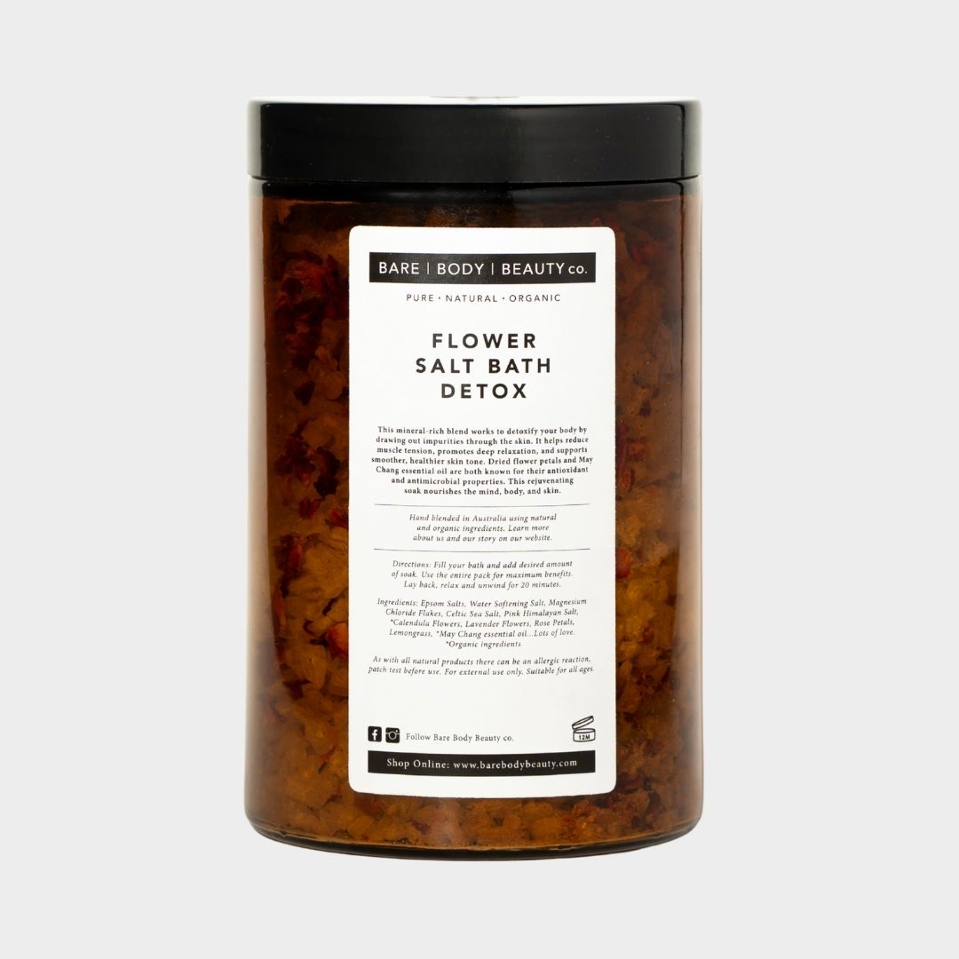Flower + Salt Soak Detox Bath Jar