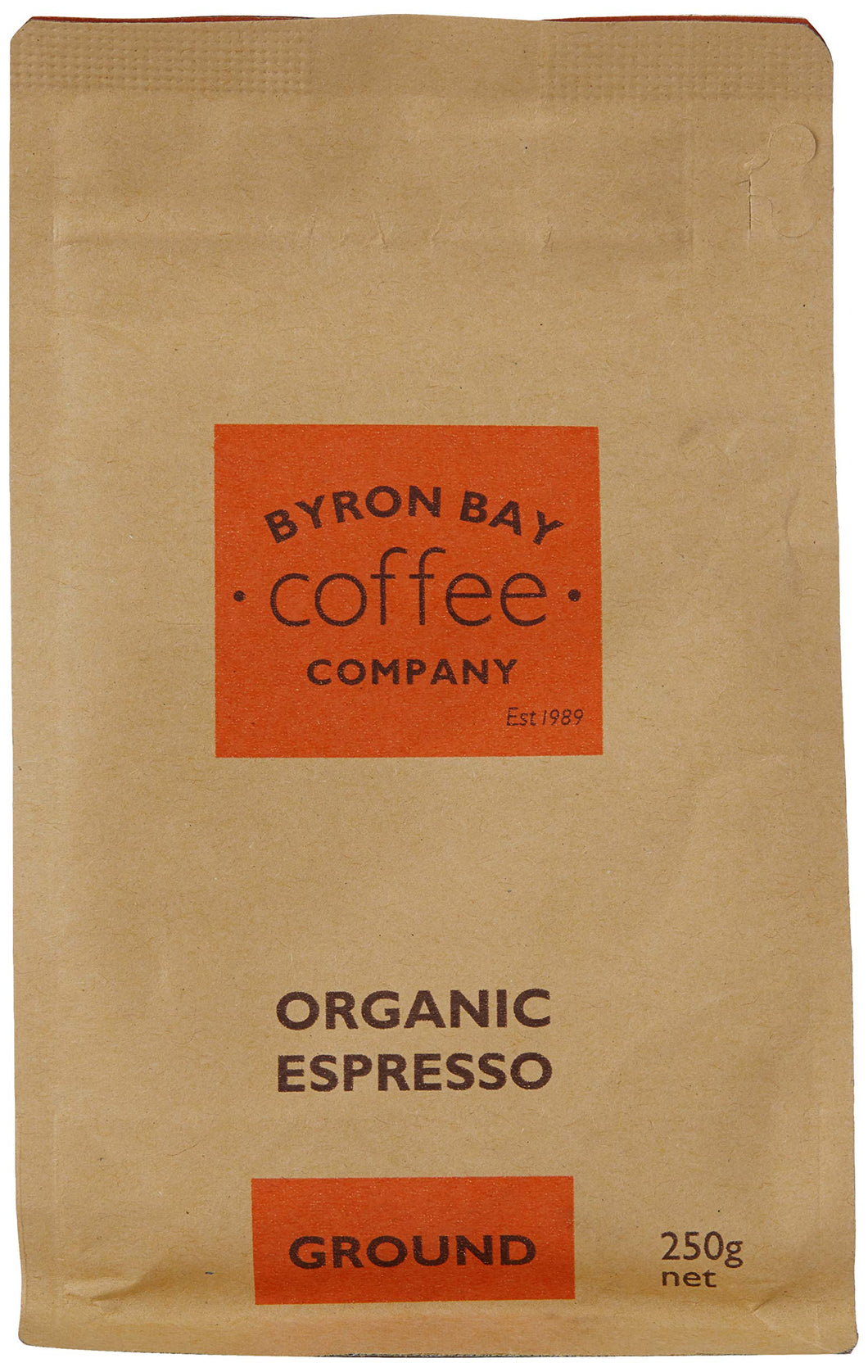 Byron Bay Organic Espresso Ground Coffee 250g