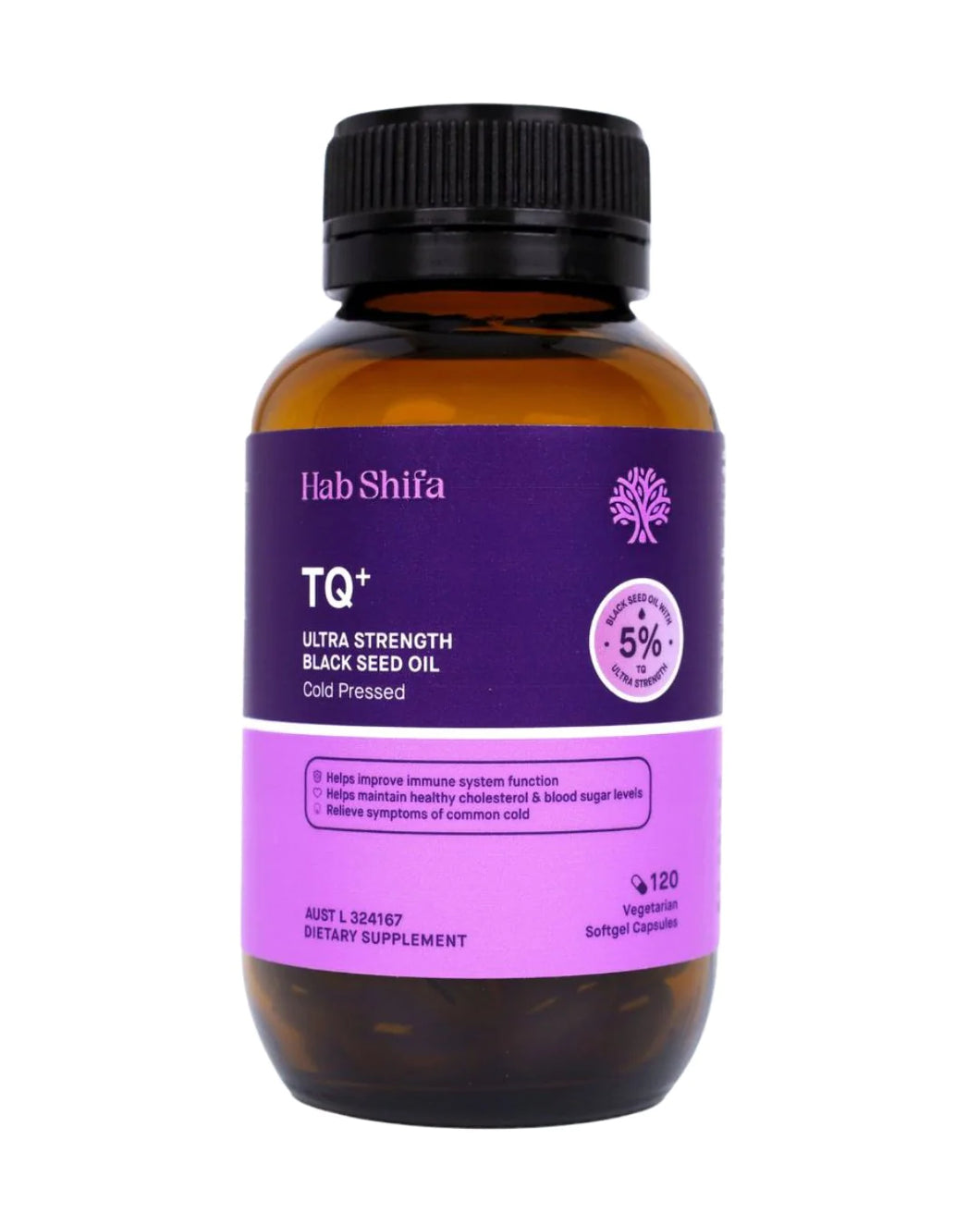 Hab Shifa TQ+ Ultra Strength Black Seed Oil 120 Capsules