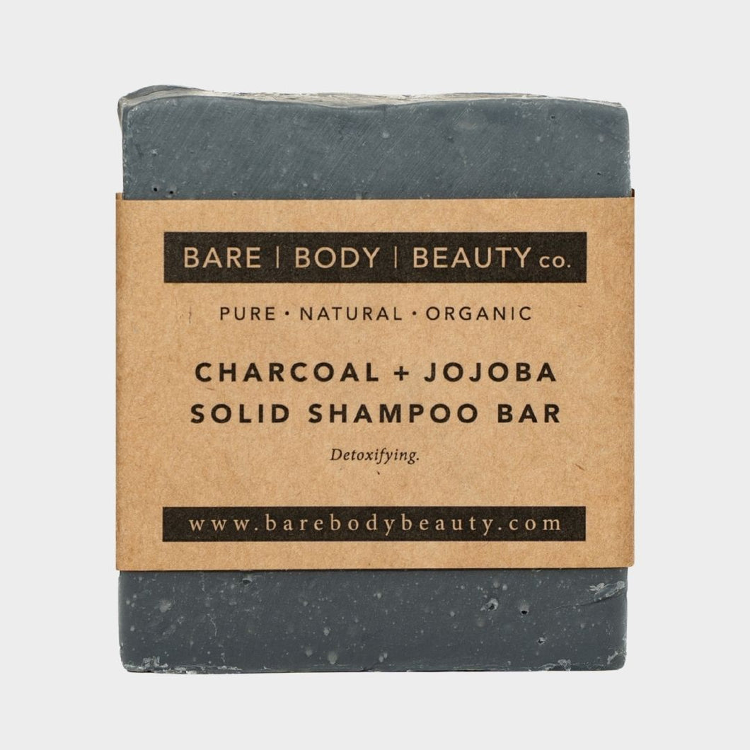 Jojoba Solid Shampoo Bar with Charcoal