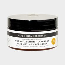 Load image into Gallery viewer, Organic Lemon, Lavender + Honey Exfoliating Face Scrub
