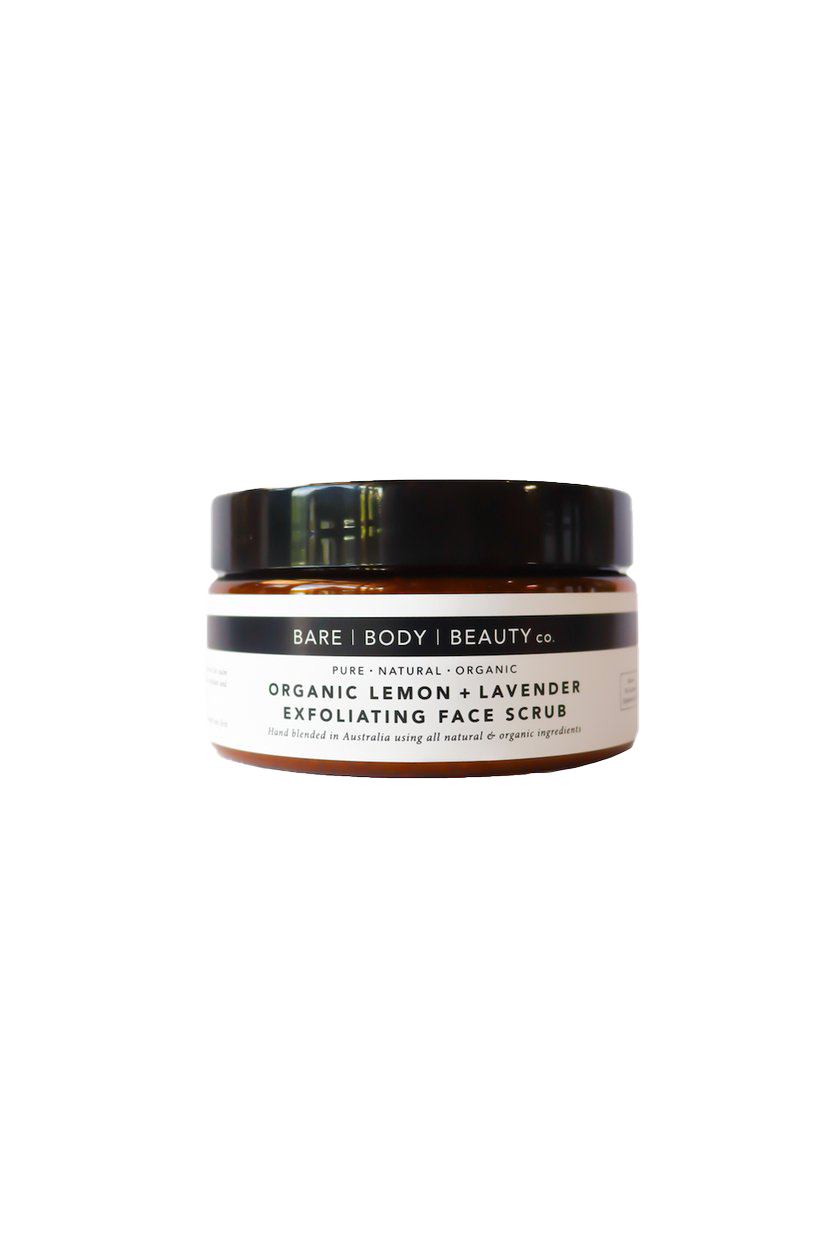 Organic Lemon, Lavender + Honey Exfoliating Face Scrub