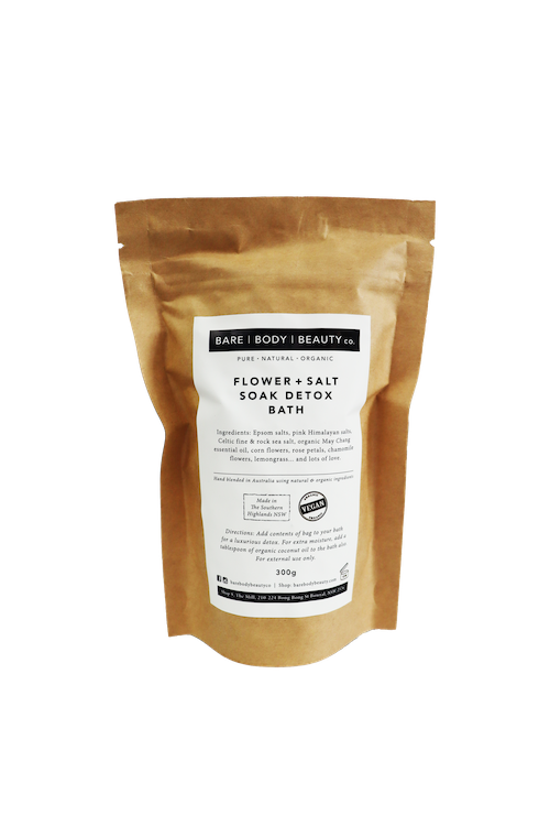 Flower + Salt Soak Detox Bath